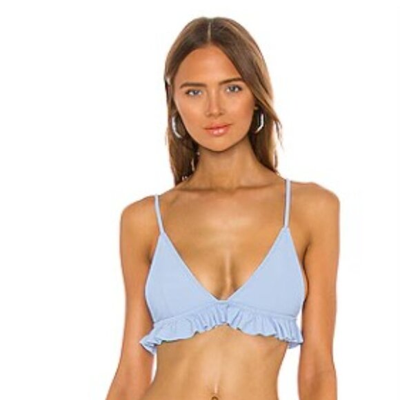 Tularosa Other - Tularosa Hazel Bikini Swim Top in Sky Blue size Small‎ NWT